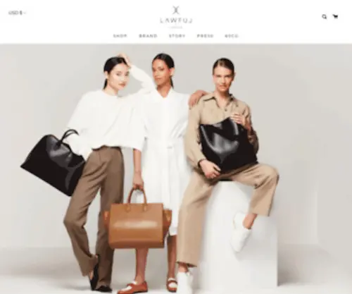 Lawfullondon.com(Women's Work Bags) Screenshot