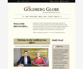 Lawgoldberg.com(Houston Litigation & Immigration Law) Screenshot