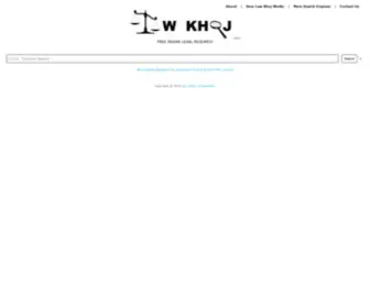 Lawkhoj.com(Law Khoj) Screenshot