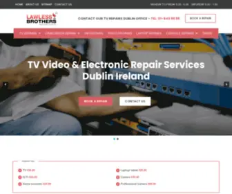 Lawlessbros.com(TV Repairs Dublin. Our TV Repairs shop) Screenshot