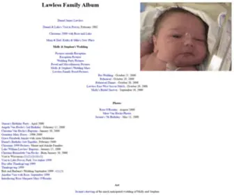 Lawlessfamily.org(Lawless Family Album) Screenshot