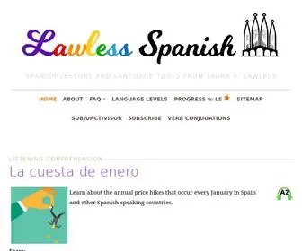 Lawlessspanish.com(Lawless Spanish) Screenshot