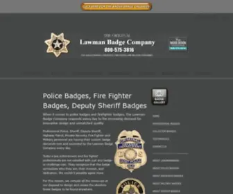 Lawmanbadge.com(Police Badges) Screenshot