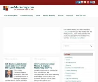 Lawmarketing.com(The Premier Resource For Information on the Business of Law) Screenshot