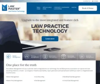 Lawmaster.com.au(Legal Software Solutions for Law Firms & Legal Departments) Screenshot