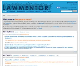 Lawmentor.co.uk(Lawmentor) Screenshot