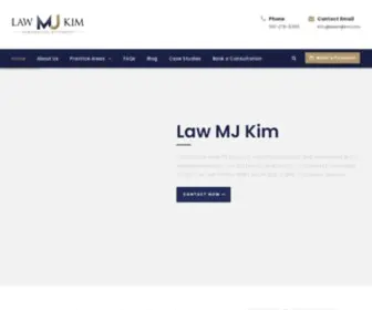 Lawmjkim.com(Law MJ Kim) Screenshot