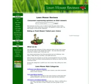 Lawn-Mowers-Review.com(Lawn Mower Reviews of Actual consumers) Screenshot