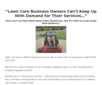 Lawncare-Business.com(How to Start a Lawn Care Business or Landscaping Business) Screenshot