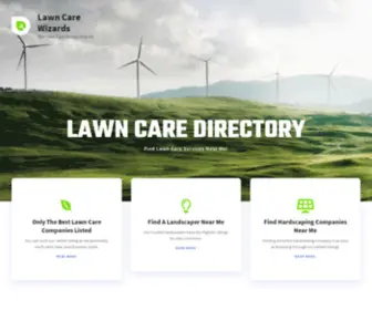 Lawncarewizards.org(Lawn Care Directory) Screenshot