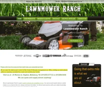 Lawnmowerranch.co.za(Lawnmower Ranch) Screenshot