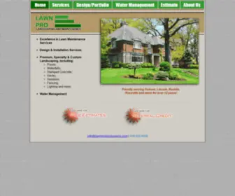 Lawnprolandscaping.com(Lawn Service and Maintenance) Screenshot