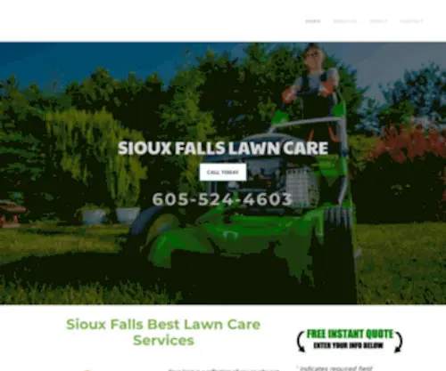 Lawnsiouxfalls.com(Lawn Care Company) Screenshot