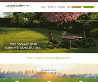 Lawnsofsnh.com(Lawns of Southern New Hampshire) Screenshot