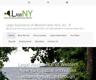 Lawny.org(Legal Assistance of Western New York) Screenshot
