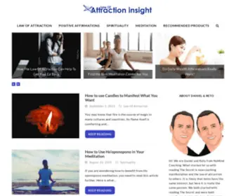 Lawofattractioninsight.com(How to use the Law of Attraction) Screenshot