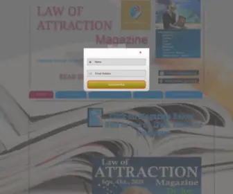 Lawofattractionmagazine.net(A magazine) Screenshot