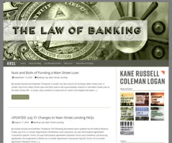 Lawofbanking.com(Law of Banking) Screenshot