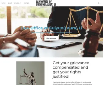 Lawofficeoflaurali.com(LAW OFFICE OF CUIYUN(LAURA) LI) Screenshot