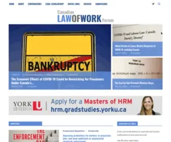 Lawofwork.ca(Canadian Law of Work Forum (CLWF)) Screenshot