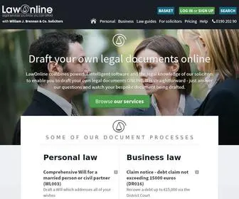 Lawonline.ie(Solicitors) Screenshot