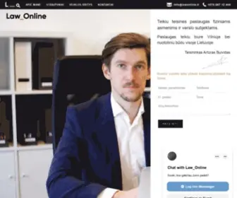 Lawonline.lt(Online) Screenshot
