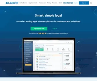 Lawpath.com(Affordable online legal for businesses) Screenshot