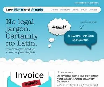 Lawplainandsimple.com(Law Plain and Simple) Screenshot