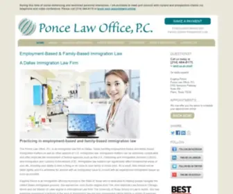 Lawponce.com(Ponce Law Office) Screenshot