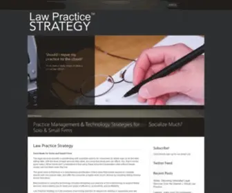 Lawpracticestrategy.com(Law Practice Strategy) Screenshot