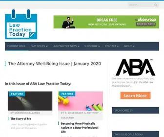 Lawpracticetoday.org(ABA Law Practice Today) Screenshot