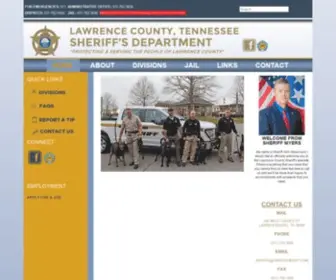 Lawrencecountytnsheriff.org(Lawrence County) Screenshot