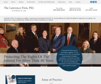 Lawrencefirm.com(Covington Personal Injury Attorneys) Screenshot