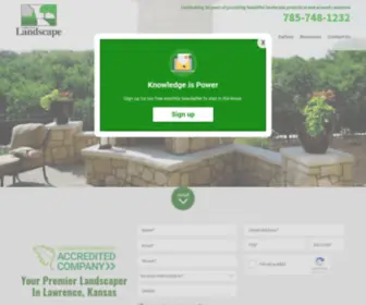 Lawrencelandscape.com(Landscape Contractors Lawrence) Screenshot