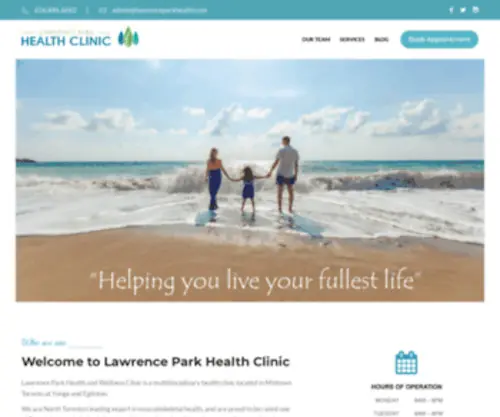 Lawrenceparkhealth.com(Homepage Default) Screenshot