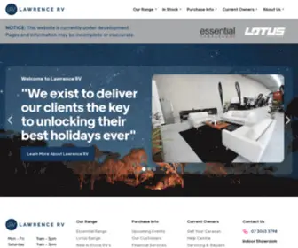 Lawrencerv.com.au(Essential Caravans QLD) Screenshot