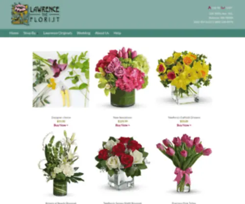 Lawrencetheflorist.com(Bellevue Florist) Screenshot