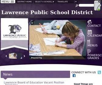 Lawrencetigers.com(Lawrence Public School District) Screenshot