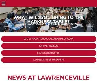 Lawrenceville.org(Private School in NJ) Screenshot