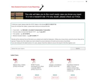 Lawreports.nz(New Zealand Official Law Reports) Screenshot