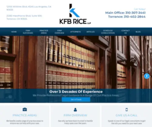 Lawrice.com(Estate Planning Lawyer & Tax Attorney in Torrance) Screenshot