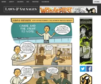 Lawsandsausagescomic.com(Laws and Sausages) Screenshot