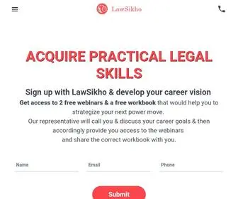 Lawsikho.com(World's most advance practical legal training) Screenshot