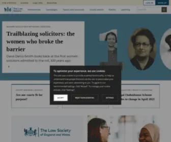 Lawsociety.org.uk(The Law Society) Screenshot