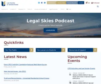 Lawsociety.sk.ca(Law Society of Saskatchewan) Screenshot