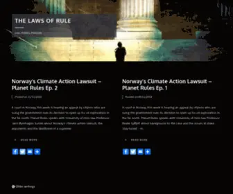 Lawsofrule.net(Law, Politics, Podcasts) Screenshot