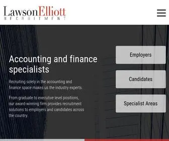 Lawsonelliott.com.au(Accounting & Finance Recruitment) Screenshot