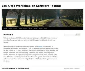 Lawst.com(Los Altos Workshop on Software Testing) Screenshot