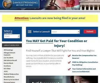 Lawsuit-Winning.com(LAWSUITWINNING) Screenshot