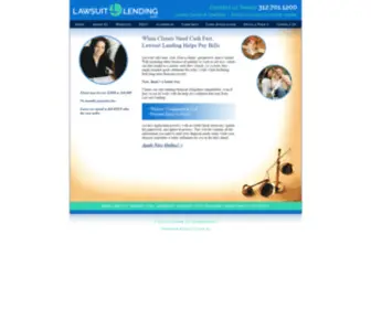 Lawsuitlending.com(Lawsuit Lending LLC) Screenshot